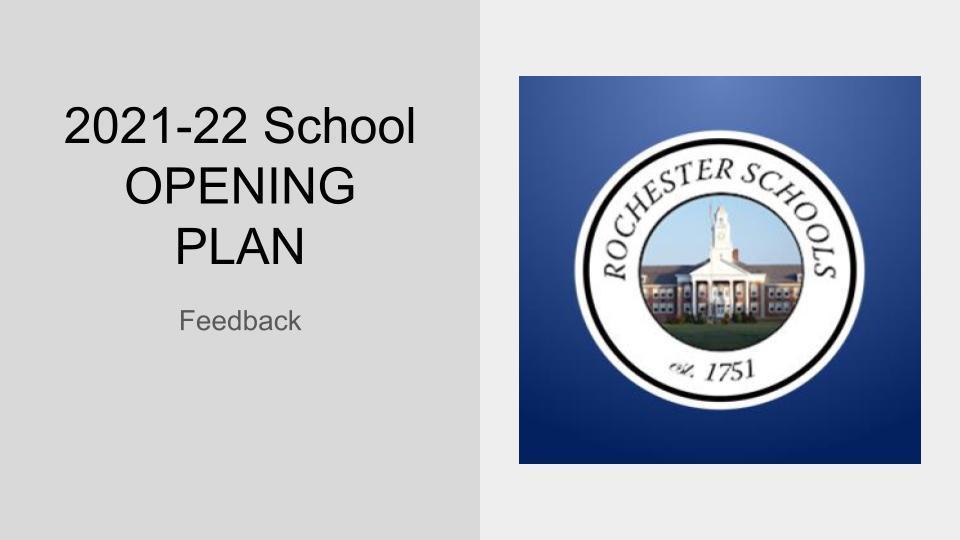 21-22 School Opening Plan image