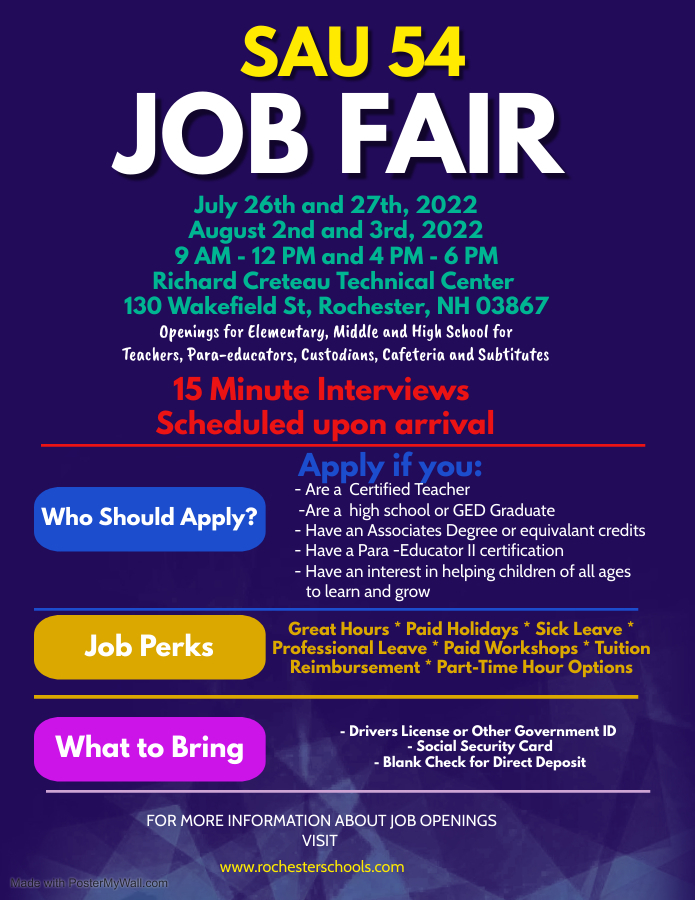 SAU 54 Job Fair