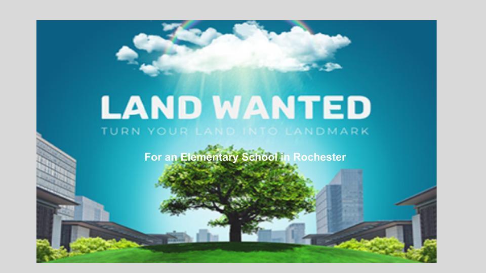Land Wanted sign