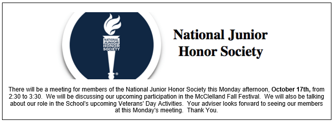 National Junior Honor Society 