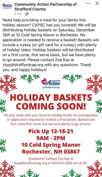 Holiday Baskets!