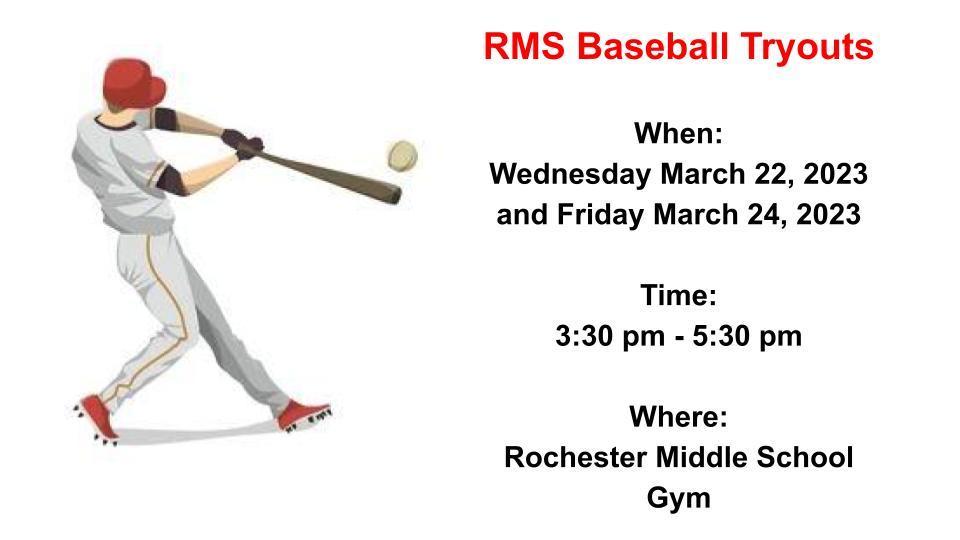 RMS Baseball Annoncement